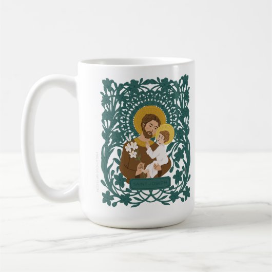 Saint Joseph et l'enfant Jésus Mug (Gauche)