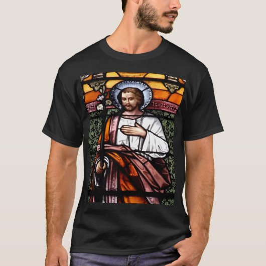 Saint Joseph Glas in lood Window T-Shirt (Voorkant)