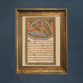 Saint Joseph Kerst Middeleeuws manuscript Poster