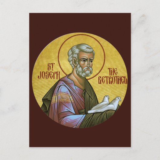 Saint-Joseph, la carte de prière des fiancés (Devant)