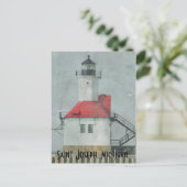 Saint Joseph Michigan Lighthouse Briefkaart (Staand voorkant)