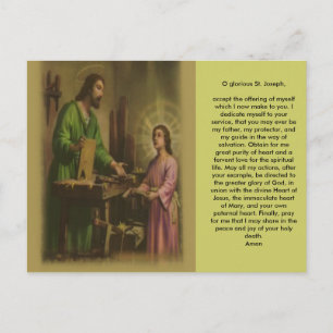 Saint Joseph Prayer Briefkaart