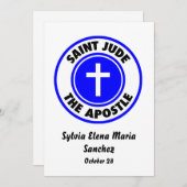 Saint Jude de Apostle Invite Kaart (Voorkant / Achterkant)