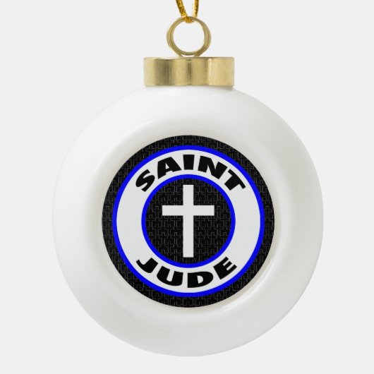 Saint Jude Keramische Bal Ornament (Voorkant)