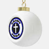 Saint Jude Keramische Bal Ornament (Rechts)