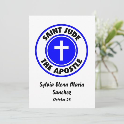 Saint Jude l'Apôtre Invitation (Debout devant)