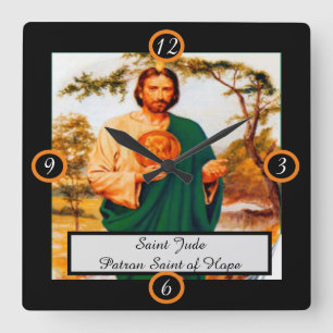 Saint Jude patron-saint Vierkante Klok