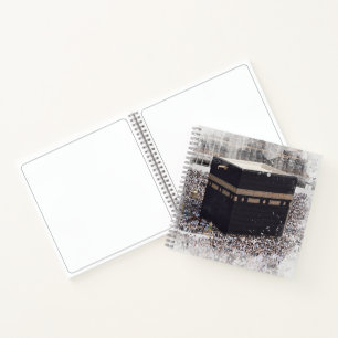 Saint Kaaba, Masjid Al Haram, waterverf illustrati Notitieboek