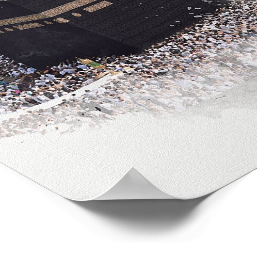 Saint Kaaba, Masjid Al Haram, waterverf illustrati Poster (Hoek)
