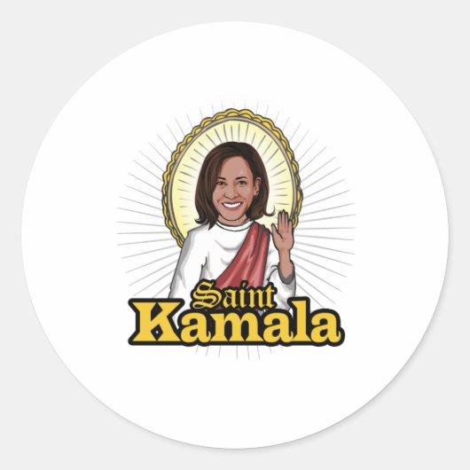 Saint Kamala Ronde Sticker (Voorkant)