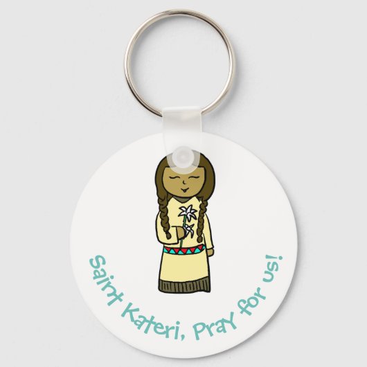 Saint Kateri-Sleutelhanger Sleutelhanger (Voorkant)