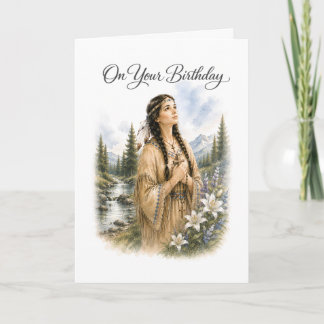 Saint Kateri Tekakwitha Catholic Birthday Card Kaart