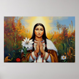 Saint Kateri Tekakwitha Poster