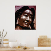 Saint Kateri Tekakwitha vectorkunst Poster (Keuken)