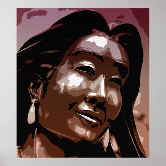 Saint Kateri Tekakwitha vectorkunst Poster (Voorkant)