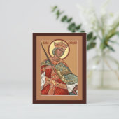 Saint Katherine Prayer Card Briefkaart (Staand voorkant)