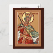 Saint Katherine Prayer Card Briefkaart (Voorkant / Achterkant)