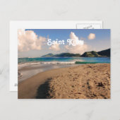 Saint Kitts Beach Briefkaart (Voorkant / Achterkant)