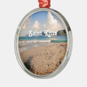Saint Kitts Beach Metalen Ornament (Links)
