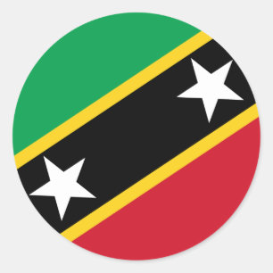 Saint Kitts en Nevis Flag Sticker