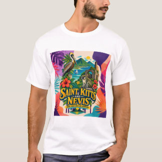 Saint Kitts en Nevis Goede Vibes Hebben een Adres T-shirt