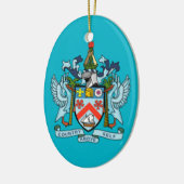 Saint Kitts en Nevis-kerstversiering Keramisch Ornament (Links)