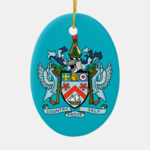 Saint Kitts en Nevis-kerstversiering Keramisch Ornament