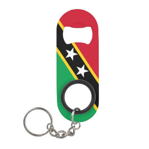 Saint Kitts en Nevis Nationale Pride Patriottisch Mini Flessenopener