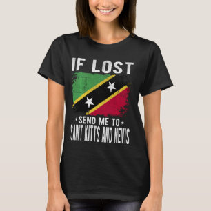 Saint Kitts en Nevis Vlag Souvenir - Indien verlor T-shirt