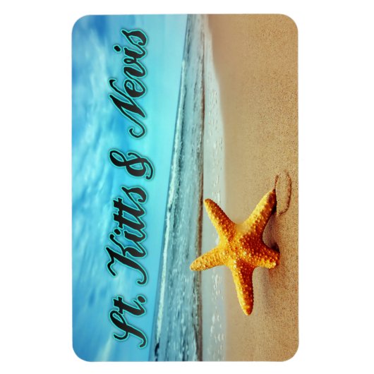 Saint Kitts en Nevis-zeester Magneet (Verticaal)