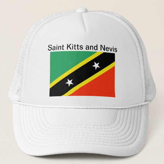 Saint Kitts et casquette de drapeau du Niévès (Devant)