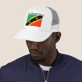 Saint Kitts et casquette de drapeau du Niévès (En situation)