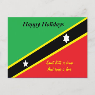 Saint kitts prettige feestdagen briefkaarten