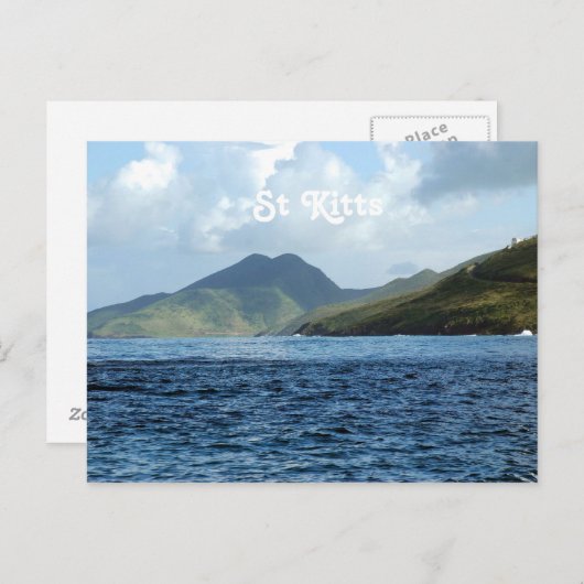 Saint Kitts Uitzichten Briefkaart (Voorkant / Achterkant)