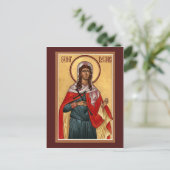 Saint Kyriaki Prayer Card Briefkaart (Staand voorkant)