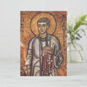 Saint Lawrence de Martyr Feestdagenkaart (Staand voorkant)