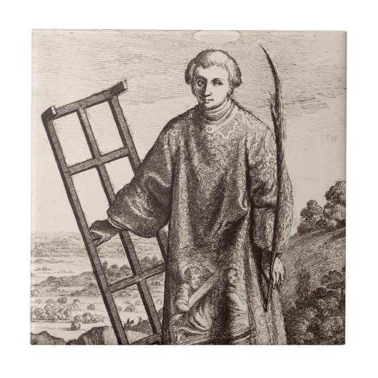 Saint Lawrence Patron Saint archief Tegeltje (Voorkant)