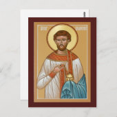 Saint Lawrence Prayer Kaart (Voorkant / Achterkant)