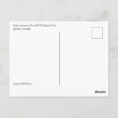 Saint Lawrence River & Old Quebec City, Quebec Briefkaart (Achterkant)