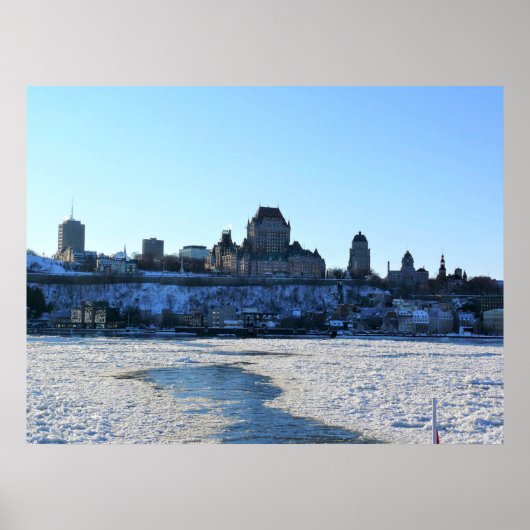 Saint Lawrence River & Old Quebec City, Quebec Poster (Voorkant)