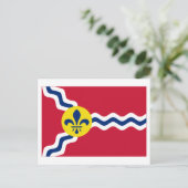 Saint Louis Flag Briefkaart (Staand voorkant)