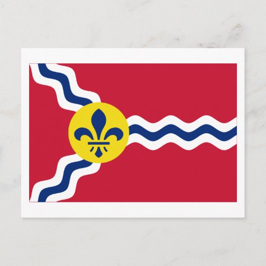 Saint Louis Flag Briefkaart (Voorkant)