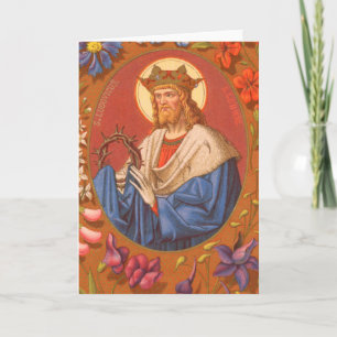 Saint Louis IX le Roi (PM05) Carte de vœux vierge