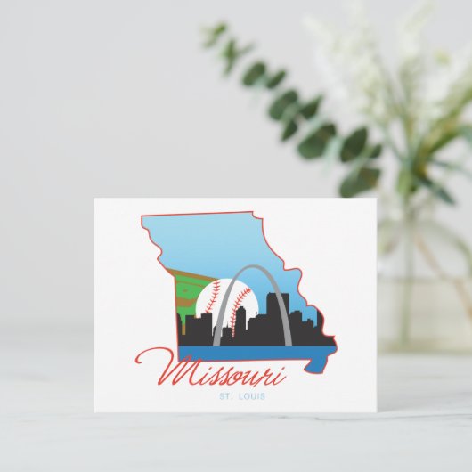 Saint Louis Missouri Briefkaart (Staand voorkant)