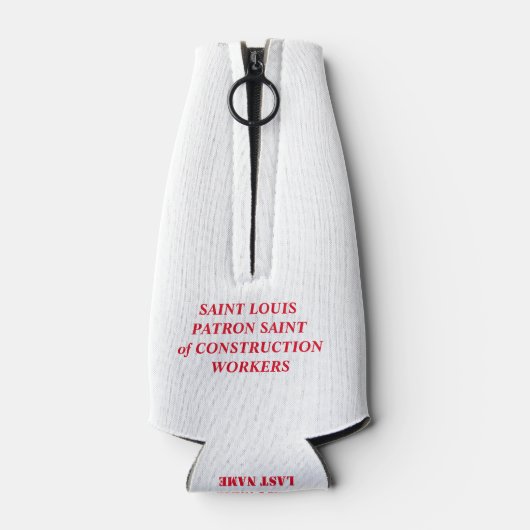 SAINT LOUIS PATRON SAINT VAN BOUWVAKKERS FLESJESKOELER (Achterkant)