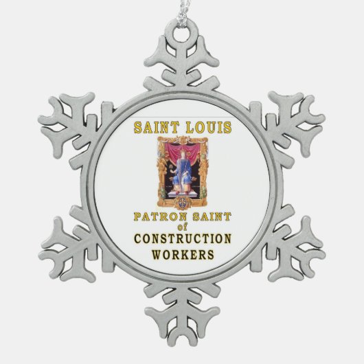 SAINT LOUIS TIN SNEEUWVLOK ORNAMENT (Voorkant)