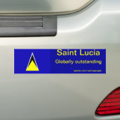 Saint Lucia Bumpersticker (Op auto)