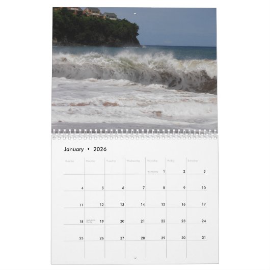 Saint Lucia Calendar Kalender (Jan 2026)