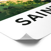 Saint Lucia Caribbean Travel Print (Hoek)