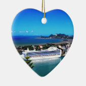 Saint Lucia, cruiseschip Keramisch Ornament (Rechts)